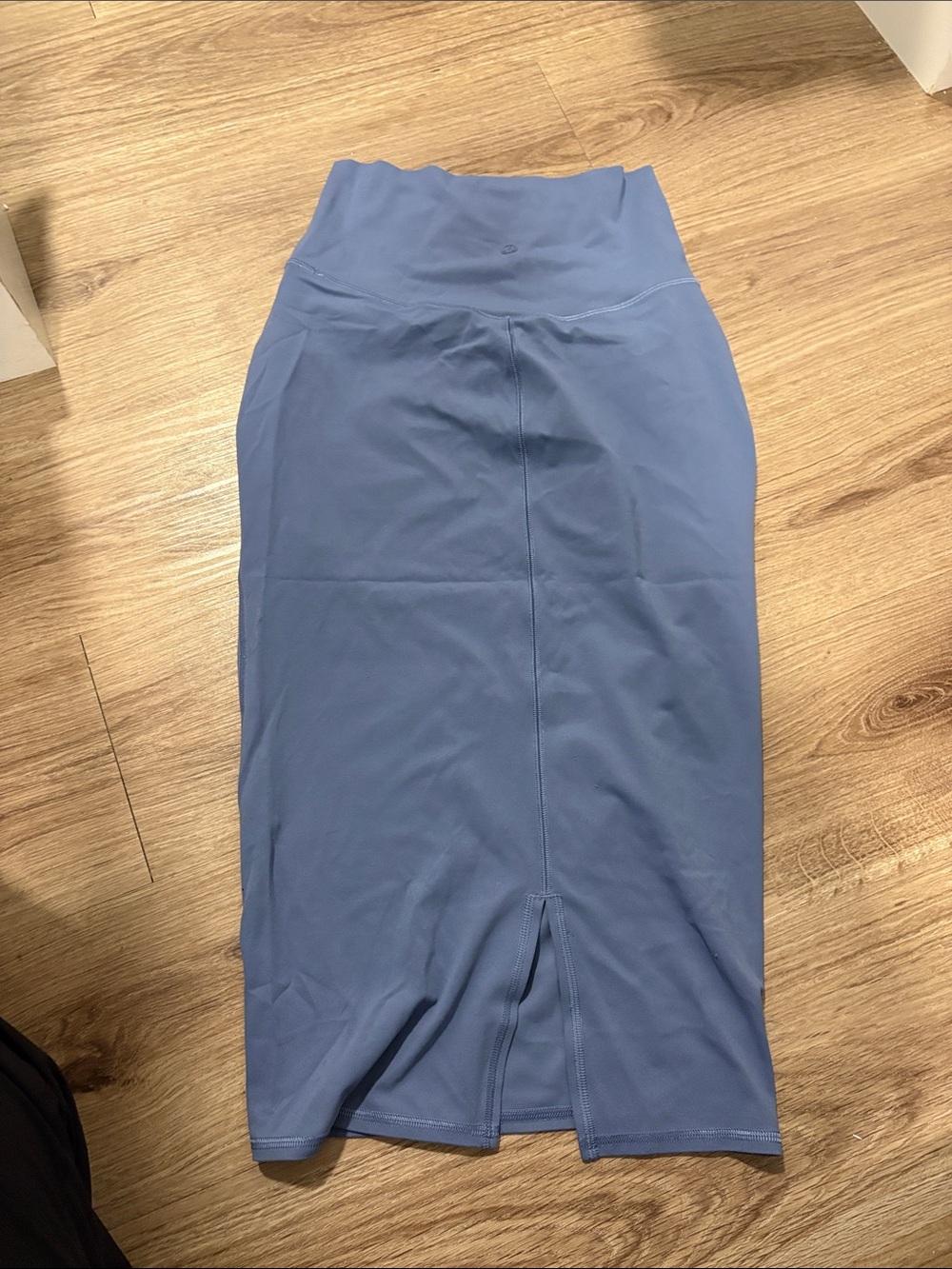 Lululemon Women's High-Waist Midi Skirt in Dusty Blue